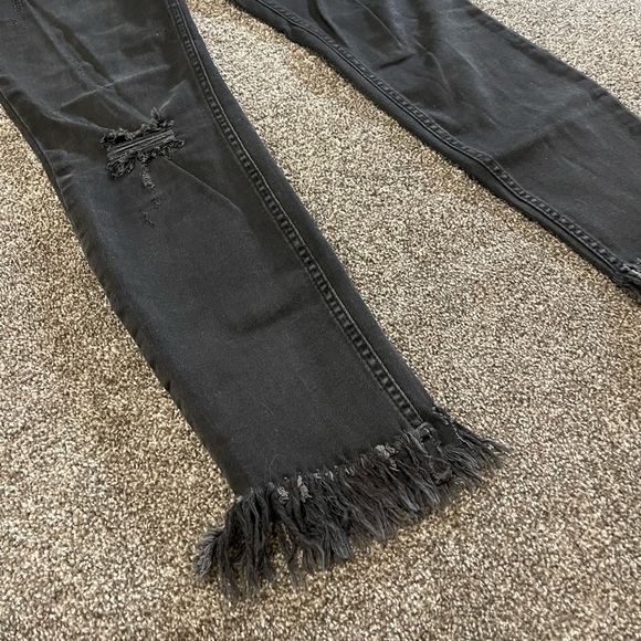 Free people great heights skinny jeans ankle length frayed hem 28 - Picture 8 of 8